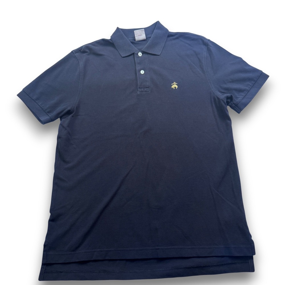 Brooks Brothers Mens Performance Polo Shirt Bundle 2pk Supima Cotton Navy Blue S